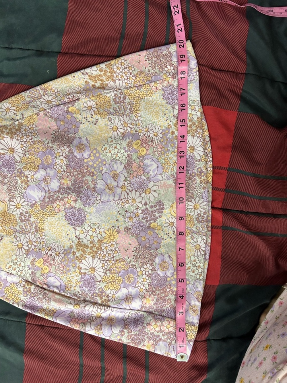 Altar'd State Lavender & Cream Floral Mini Skirt - Picture 11 of 12